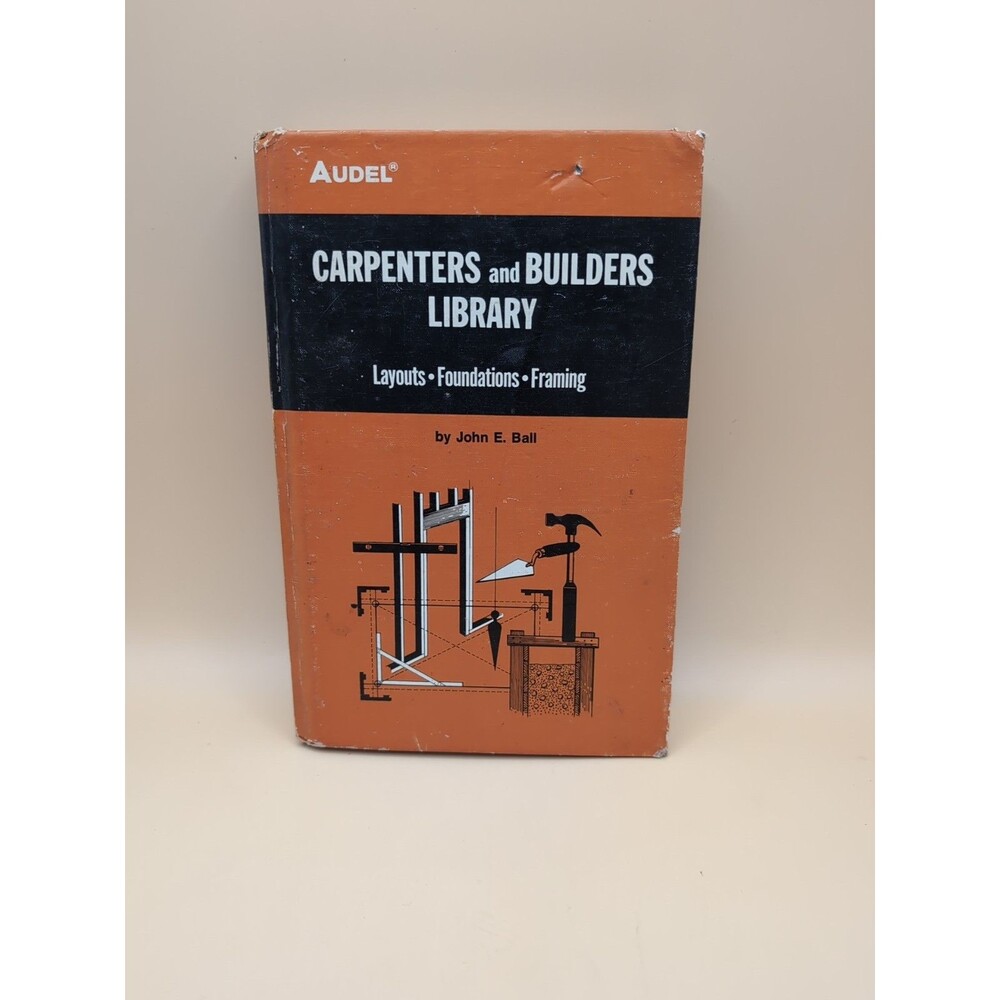 Vtg Audel Carpenters Builders Library No 3 1977 Hardcover Layouts Framing